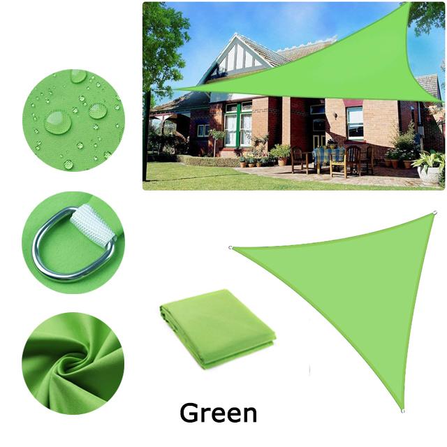 5x5x5/2x2x2M Waterproof Sun Shelter Triangle Sunshade Protection Outdoor Canopy Garden Patio Pool Shade Sail Awning Shade Cloth
