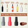 6Pcs Multicolor Silicone Wine Stoppers Reusable Beverage Sealer Wine Bottle Sealer  Sparkling Wine