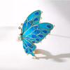 Chinese-style Enamel Butterfly Brooch, High-end Women's Fashion, Exquisite Insect Brooch, Light Luxury Design Sense Brooch