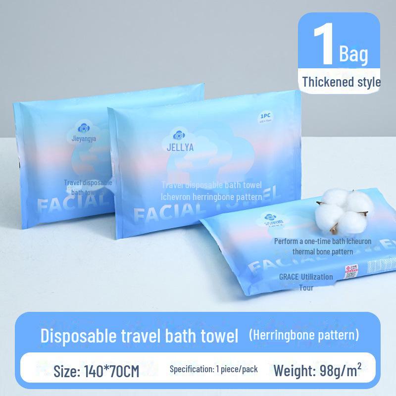 Jieliya Soft Disposable Compressed Bath Towel - Thickened & Absorbent for Home, Travel, Hotel MRJ787