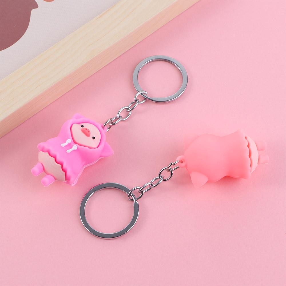 Сумка-подвеска мультяшная кукла мультяшная свинья плащ свинья брелок молочная свинья брелок свинья кулон цепочки для ключей