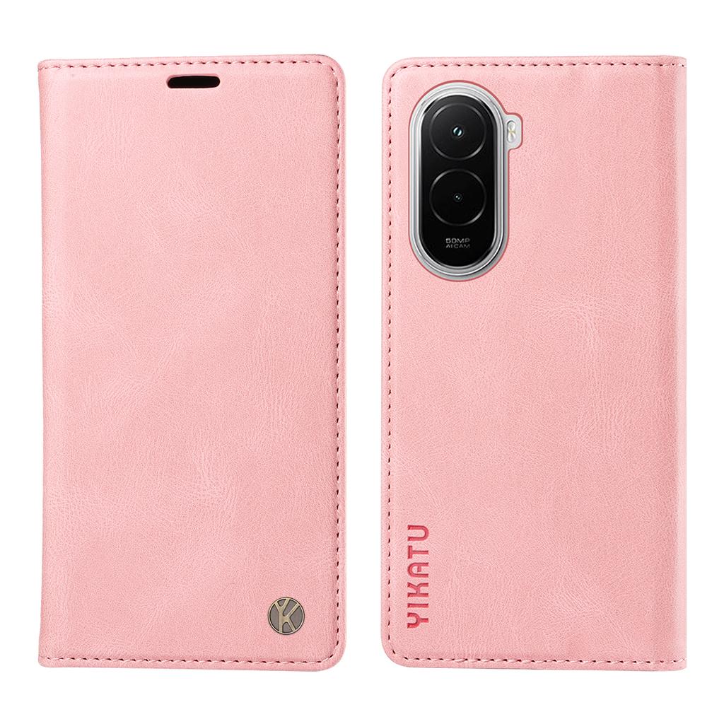 Для Xiaomi Poco M7 4G (169 мм) Кожаный чехол YIKATU YK-004 Чехлы-кошельки для телефона с эффектом кожи