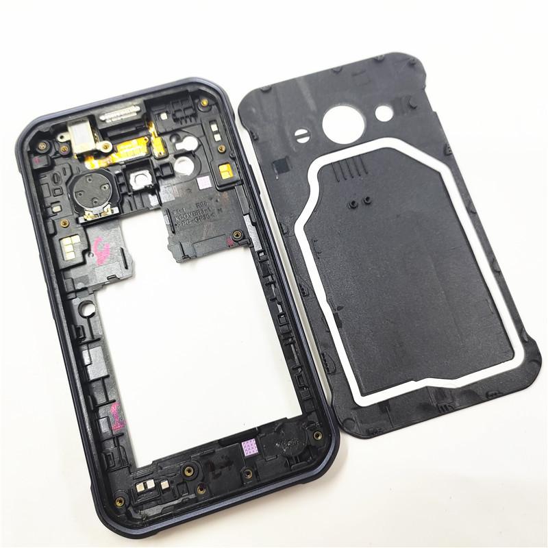 Full Housing Cover For Samsung Galaxy Xcover 3 G388 G388F Middle Frame Plate With Camera Lens + Battery Cover Back Case