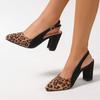 Женские леопардовые туфли на высоком каблуке, сексуальные босоножки с острым носком и каблуком-шпилькой, элегантные шикарные вечерние туфли на высоком каблуке, размер 36-42