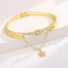 Pentagram Star Diamond Pendant Bracelet Crystal Wristband Wristlet Chain Accessories