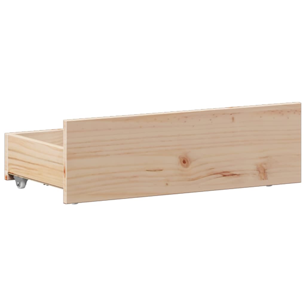 Bookshelf Bed without Mattress 75 x 190 cm Solid Pine Wood