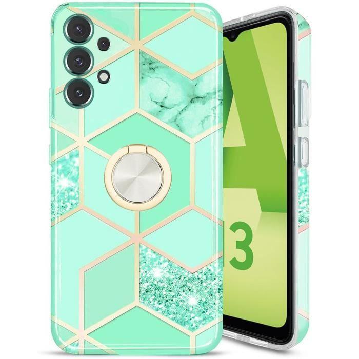 Coque de protection - BOOLING - pour Samsung Galaxy A13 4G - Souple en silicone - Antichoc - Turquoise