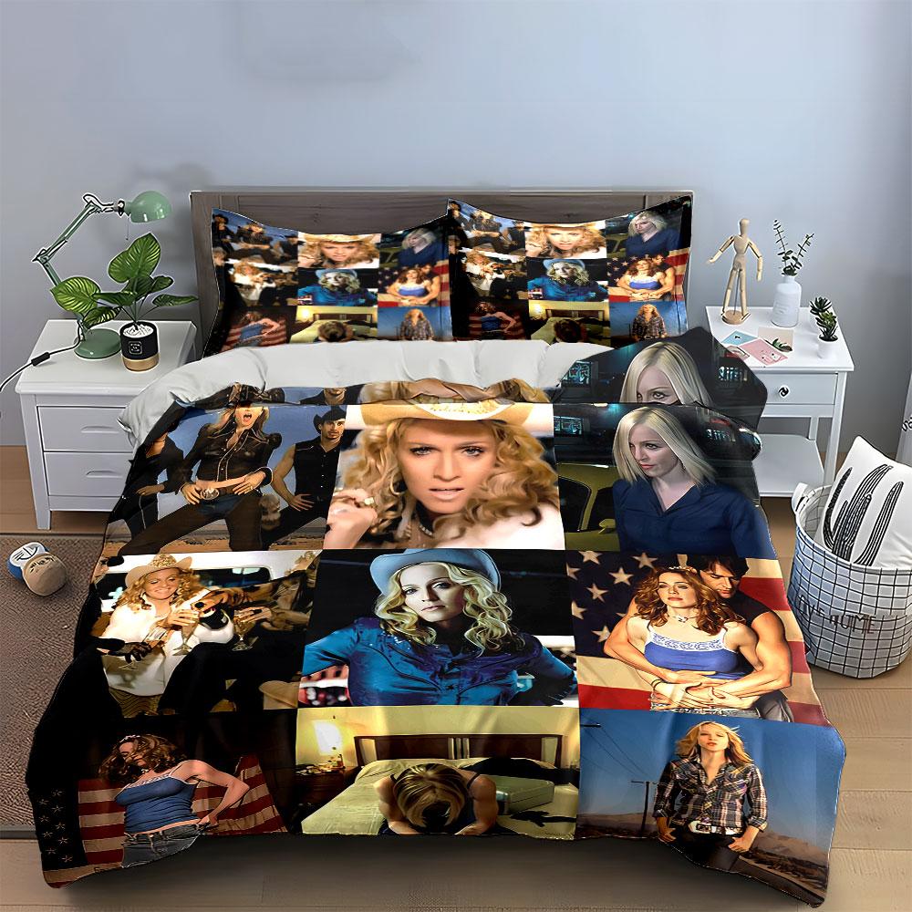 Country Western Style Print Bedding Duvet Cover Set Duvet Cover Pillowcases (1*Duvet Cover 2*Pillowcases, without duvet insert)