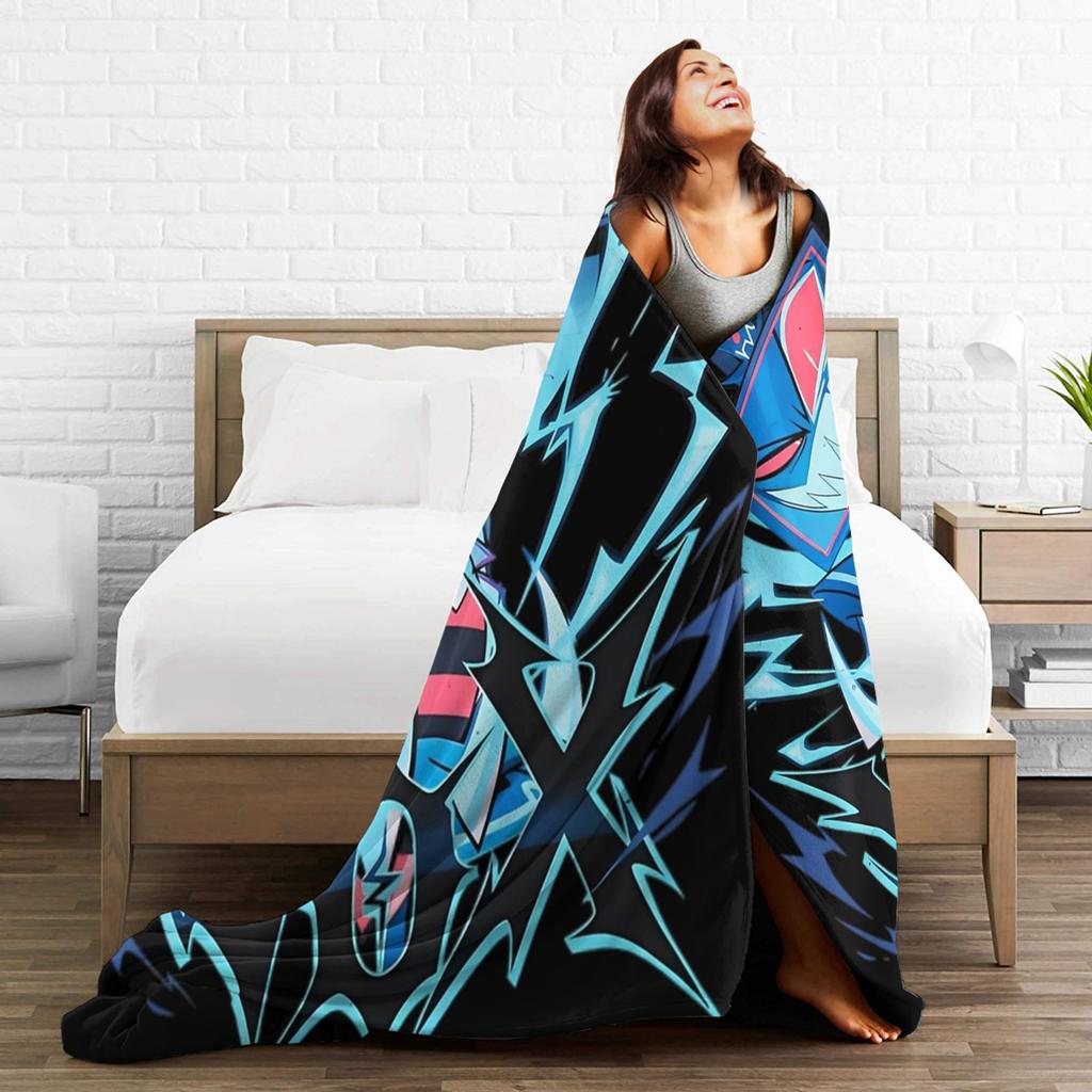 Hazbins Hotels Vox Solo Metal Blanket Super Soft Throw Blanket Winter Girls Living Room Travel Office Bedspread
