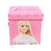 Pouf coffre de rangement à jouets barbie chambre enfant banc poupée malle box bac