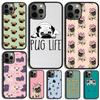 Смешной Чехол для Телефона с Собакой Мопс Для iPhone 17 Air 14 15 16 16e 13 12 Max Чехол Для Apple iPhone 17 Air 11 Pro Max Plus Coque