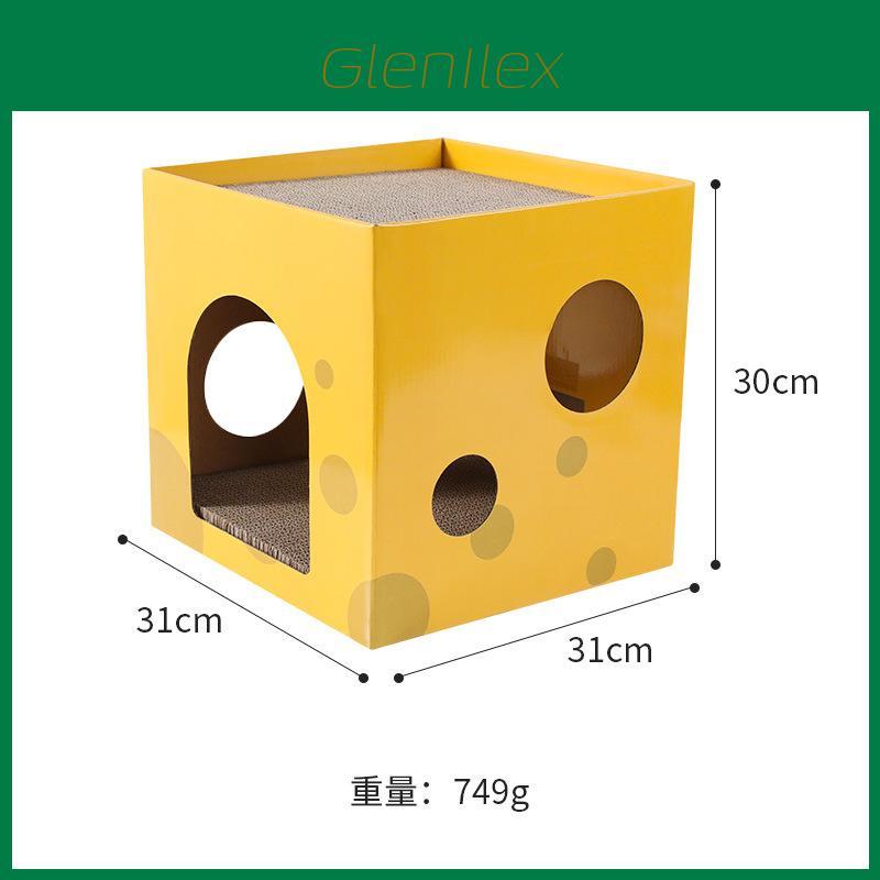 Corrugated Cardboard Cat Climbing Furniture With Square Design For Indoor Cats