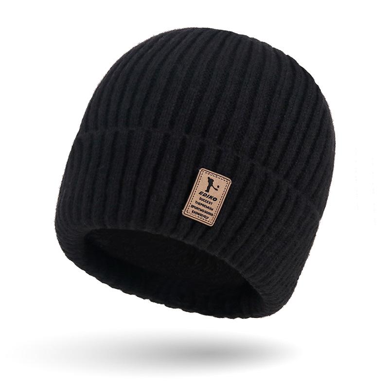 Осенне-зимняя мужская вязаная шапка, утепленная шапка, молодежная шерстяная шапка, женская шапка-пуловер для занятий спортом на открытом воздухе, шапка с рукавами