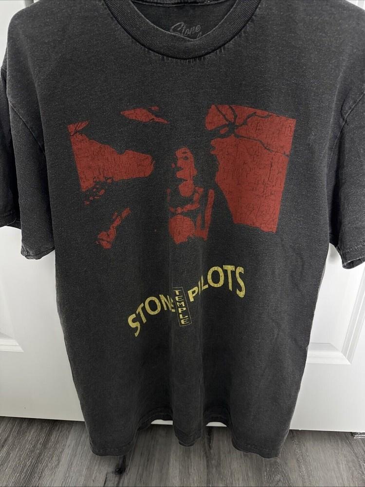 Stone Temple Pilots Unissex Black Vintage Tee Shirt Reprint AN49868