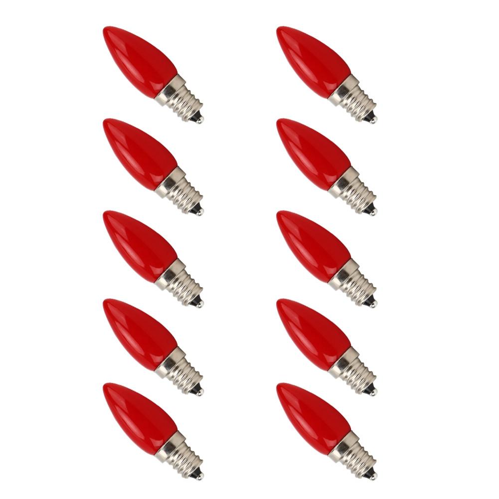 10Pcs Mini E12 LED Light Bulb 1.5W AC 230V for Home Cabinet Hotel Lighting