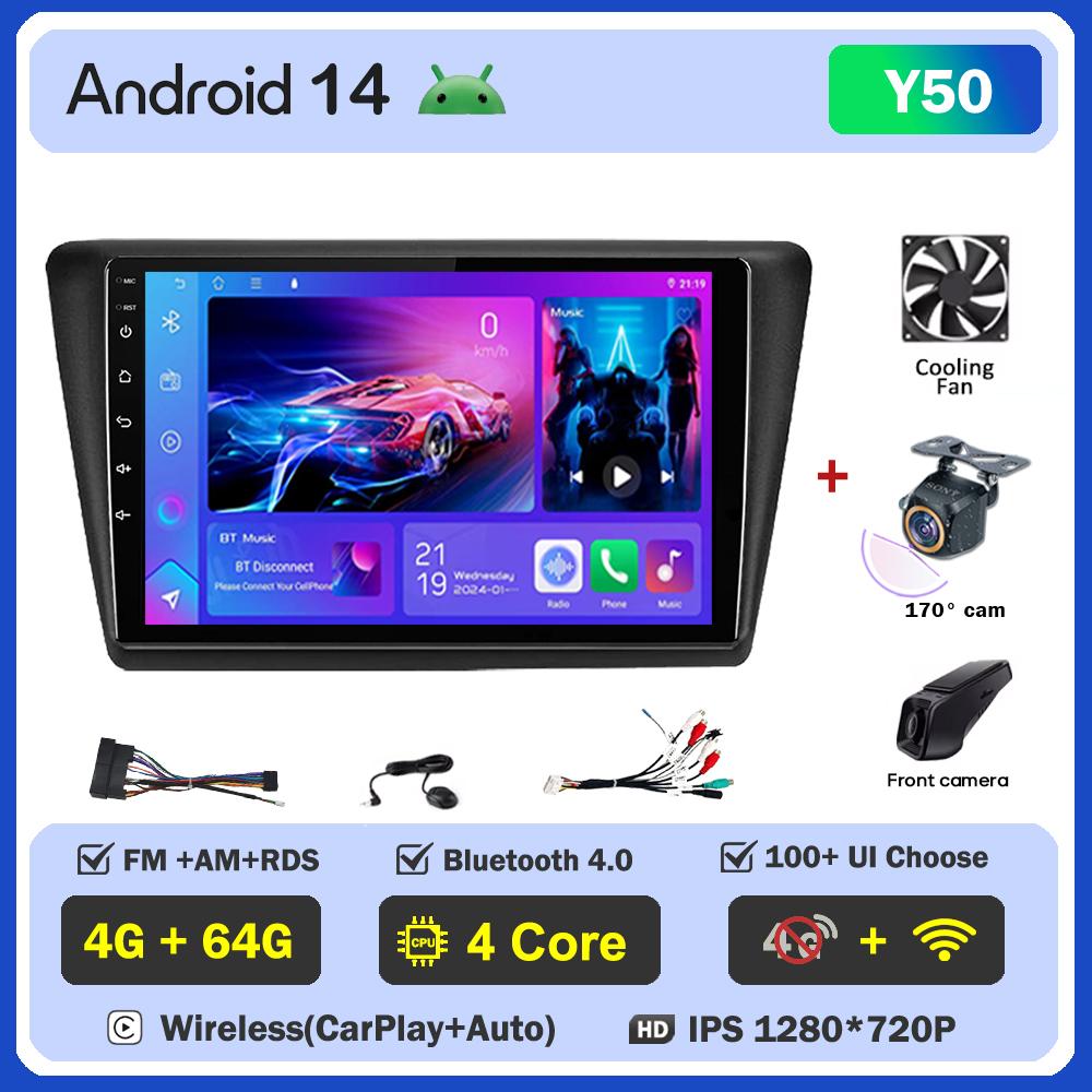 Для Skoda Rapid NH3 NH1 2012-2020 автомобильный радиоплеер Car Carplay экран Autoradio Mirror Link сенсорный экран интеллектуальные системы автомобиля