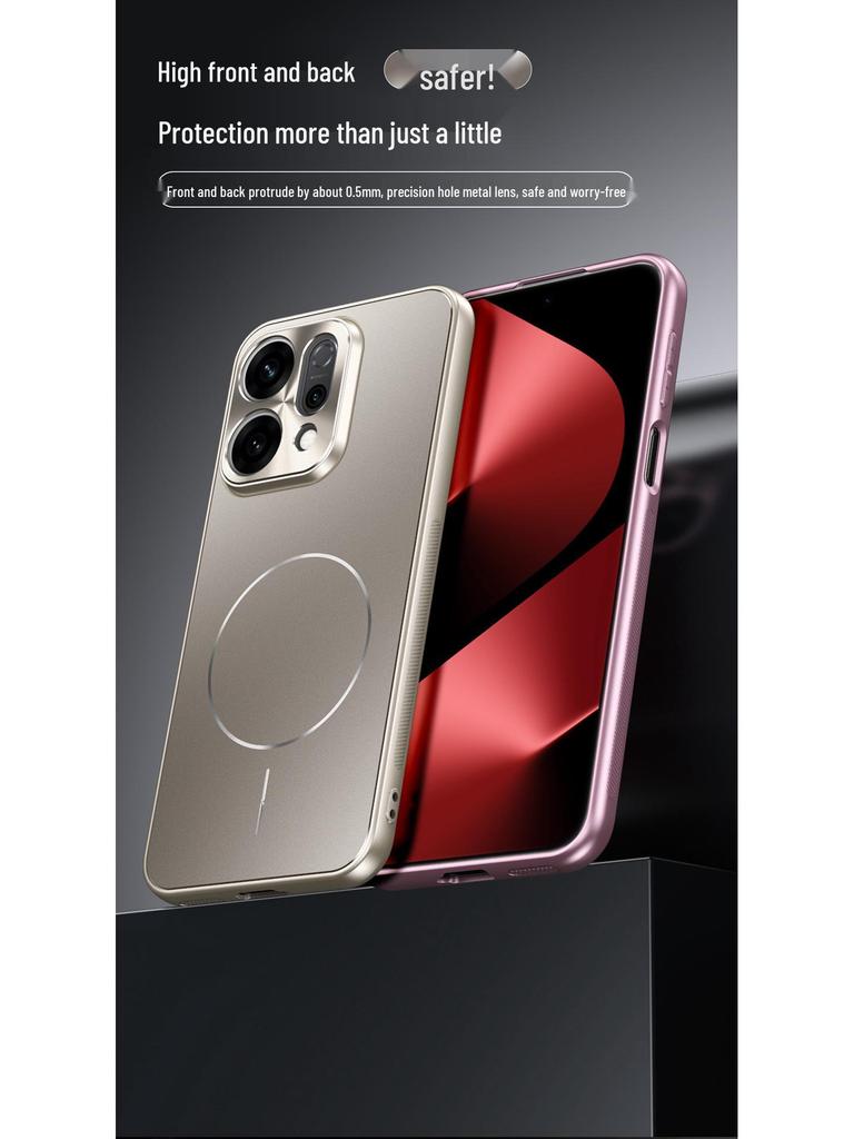 Чехол для телефона Oppo Reno14/Reno14 Pro с полной защитой от падений, защитой камеры и поддержкой беспроводной автомобильной зарядки