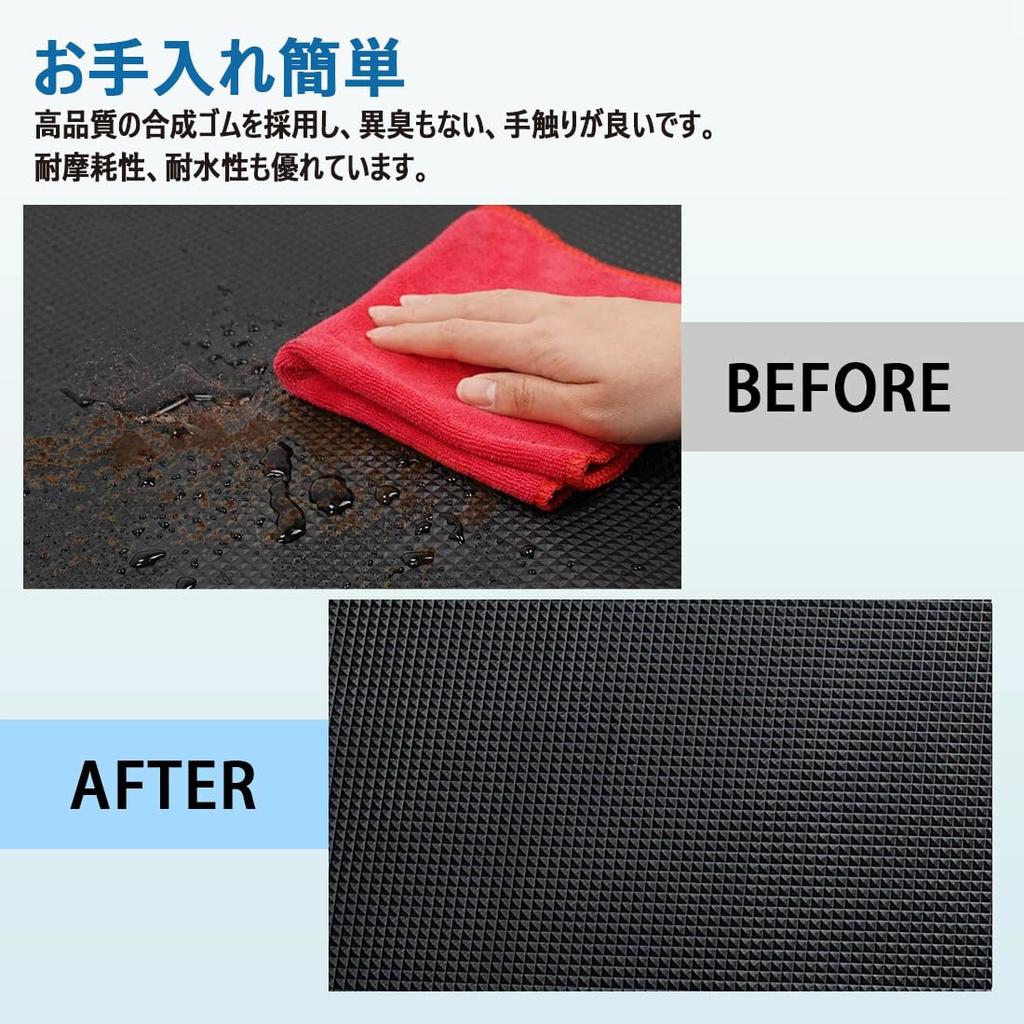 Luggage Mat for Jimny JB64W Jimny Sierra JB74W Trunk 2D Trunk PVC Room Car Luggage Interior Custom Black Wear-ResistantBLUESEATEC Mat,