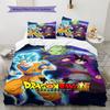 Dragon Ball Cozy Bedding Set Soft Duvet Cover with Pillowcases Skin-Friendly Lightweight for Bedroom