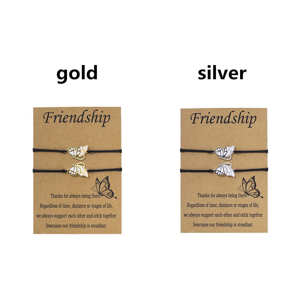 Jewelry Friendship Gifts BFF Bracelets Best Friends Butterfly Friendship Bracelets for 2 Girls
