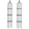 Garden Trellis 2 Pack 174 Cm Obelisk Plant Support Made Of Steel Removable Plant Stake For Climbing Plants Rose