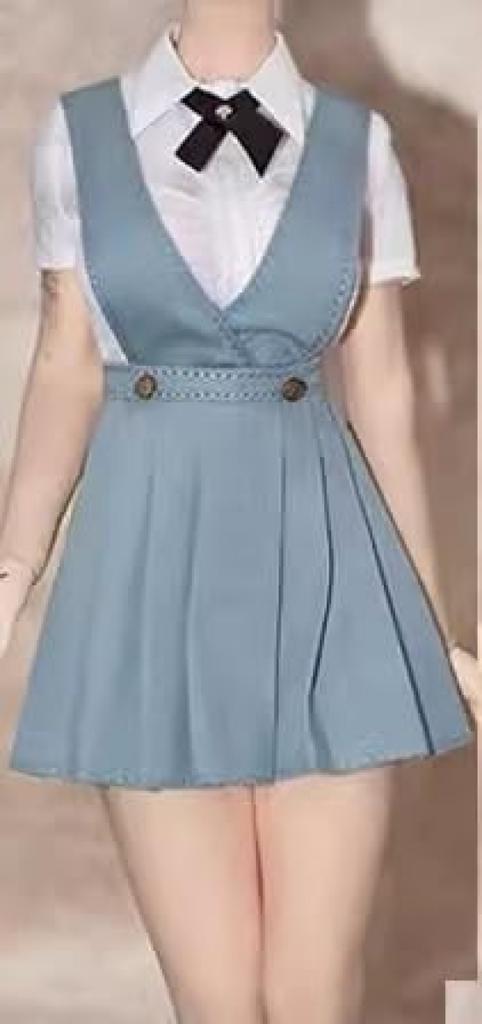 Масштабная фигурка Совместима с телом TBLeague Стиль GS Красивая школьница в стиле JK, комбинезон с высокой талией, юбка, рубашка не входит в комплект
