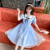 Stylish Korean Mesh Princess Dress for 13-Year-Old Girls - Summer Midi