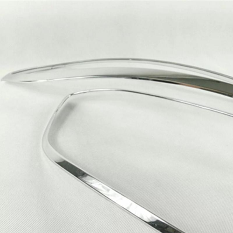 Для Renault Kadjar 2016 2017 2018   Кузов автомобиля Передняя фара Лампа Детектор Рамка Накладка Хром ABS Накладки Декоративные Элементы 2 шт.