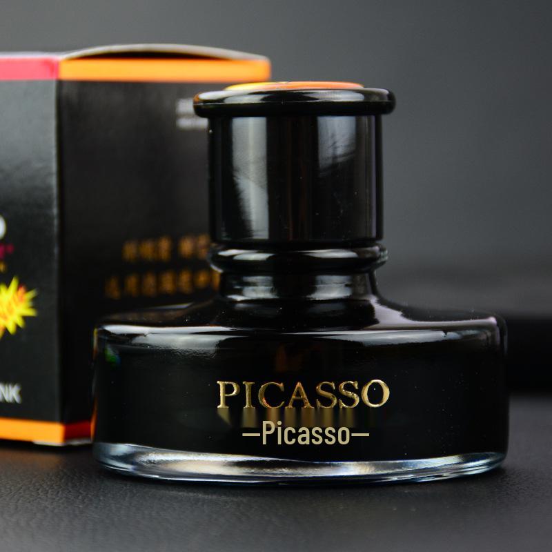 Чернила Picasso 0018 Черные чернила для перьевой ручки, Неуглеродные, Флакон 50 мл