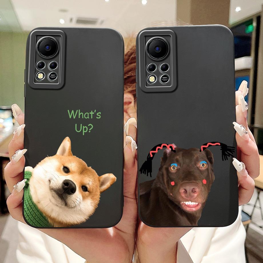 Phone Case for Infinix Hot 11s NFC X6812B Infinix Hot 11s X6812 Protection Cover Soft Liquid Silicone Coque Animals Bumper Shell