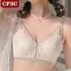 Летние ультратонкие модели нижнего белья для сбора груди, непровисающий летний бюстгальтер с неметаллическими кольцами