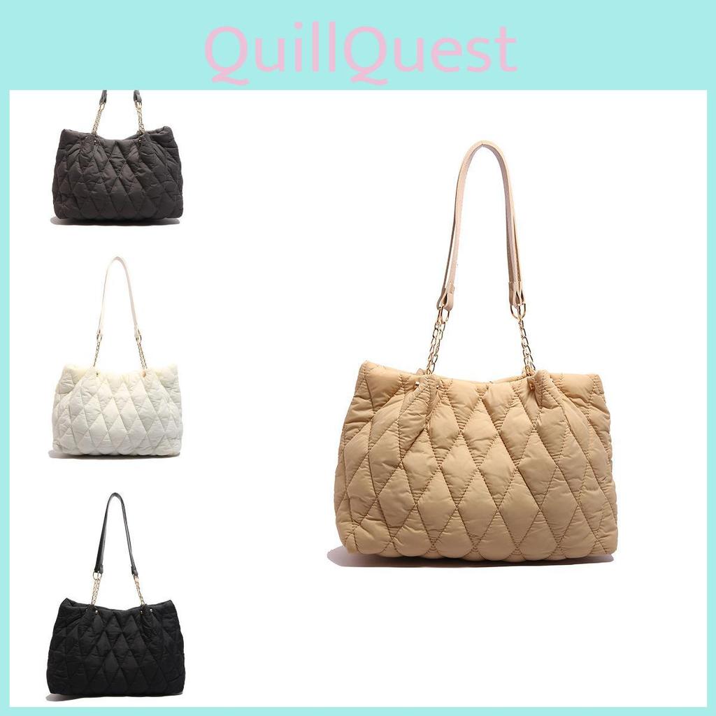 Trendy Lightweight Plaid Shoulder Tote Bag For Women Versatile For Daily Outfits