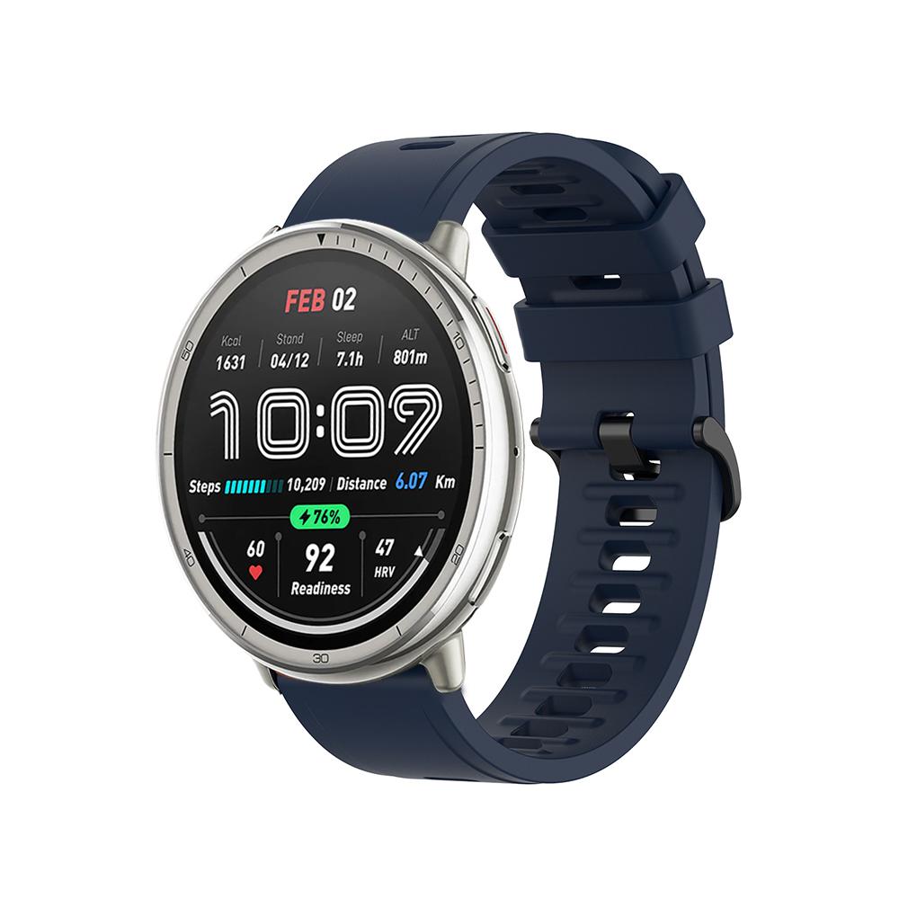 Силиконовый ремешок 20 мм 22 мм для Amazfit Active 2/GTS 4 mini 3 2 2e/Bip-U-lite Браслет для Amazfit GTR/Balance/Bip 5 6/Stratos Ремешок