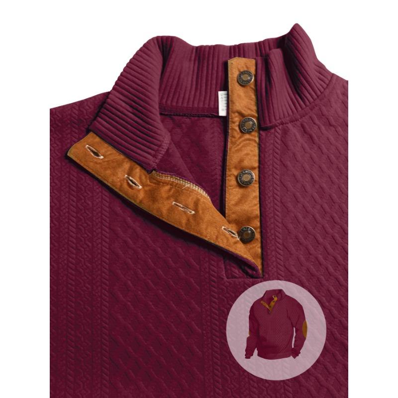 Men S Long Sleeve Pullover Knit Henley Shirt For Spring Autumn Casual