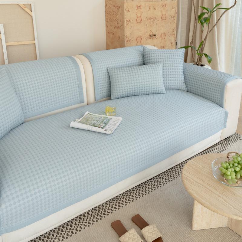 New Cool Doudou Sofa Cushion Universal Cream Wind Mat Seat Cushion Ice Silk All-Inclusive Cover Cloth Towel