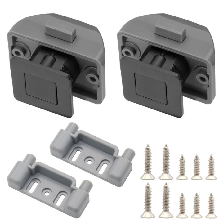 Multipurpose Square Push Button Lock Fits 15mm Door Panels for Vehicle Boat Cabinet Home Yacht Cabinetry Wear Resistance