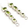 [H0134] - Peridot 'Heaven' Silver Earrings