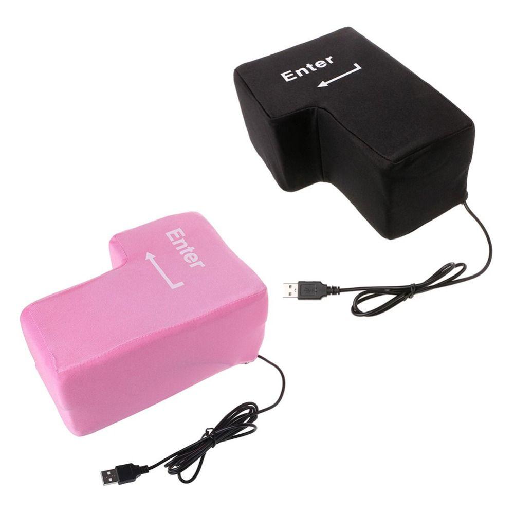 Подушка для рабочего стола Большая клавиша Enter USB-клавиатура Компьютерная клавиша Enter USB-кнопка вентиляции Офисные принадлежности