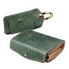 Compact Trifold Genuine Leather Italian Leather Smart Key Case Set of 2 Leather Wallet with Coin Purse [Days Art] Men's