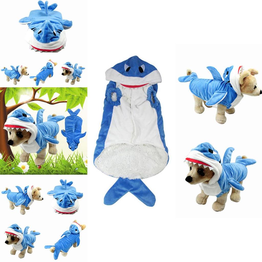 Fashionable Shark Jaw Puppy Coat Jacket For Dogs Ideal For Halloween Costumes