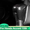 Для Honda Accord X 10-го поколения 2018     ABS Декоративная накладка на ручку переключения передач, наклейка, аксессуары