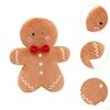 Christmas Cushions with Gingerbread Plush Doll for Home Decoration