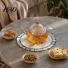 Floral Patterned Table Accessories Flower Shaped Placemat with Embroidered Sunflower Pattern, Pastoral Style for Dining Table, Breakfast Linens Retro