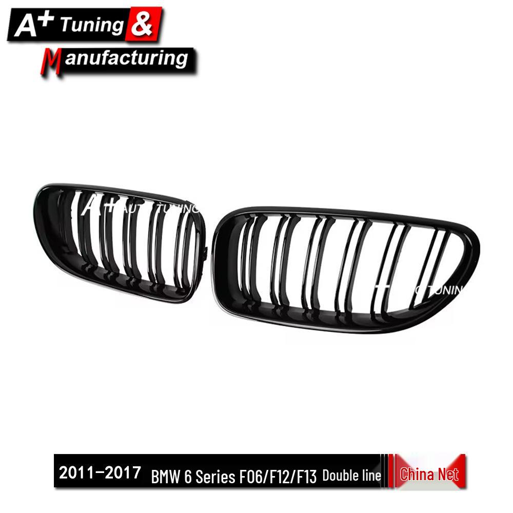 Gloss Black Dual-Line Grille for BMW 6 Series F06/F12/F13 (2011-2017)