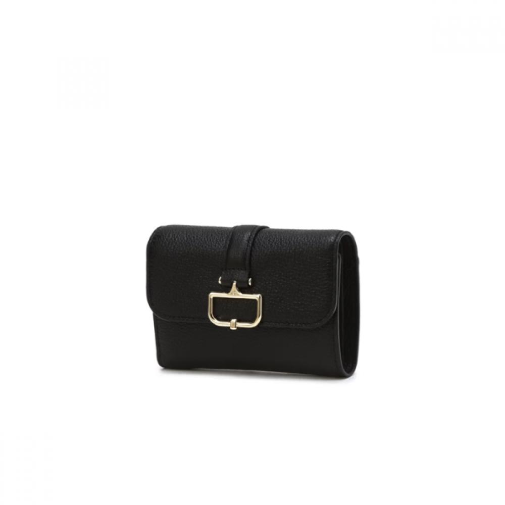 Daks Black D Decoration Leather Wallet Birkbeck Charlotte