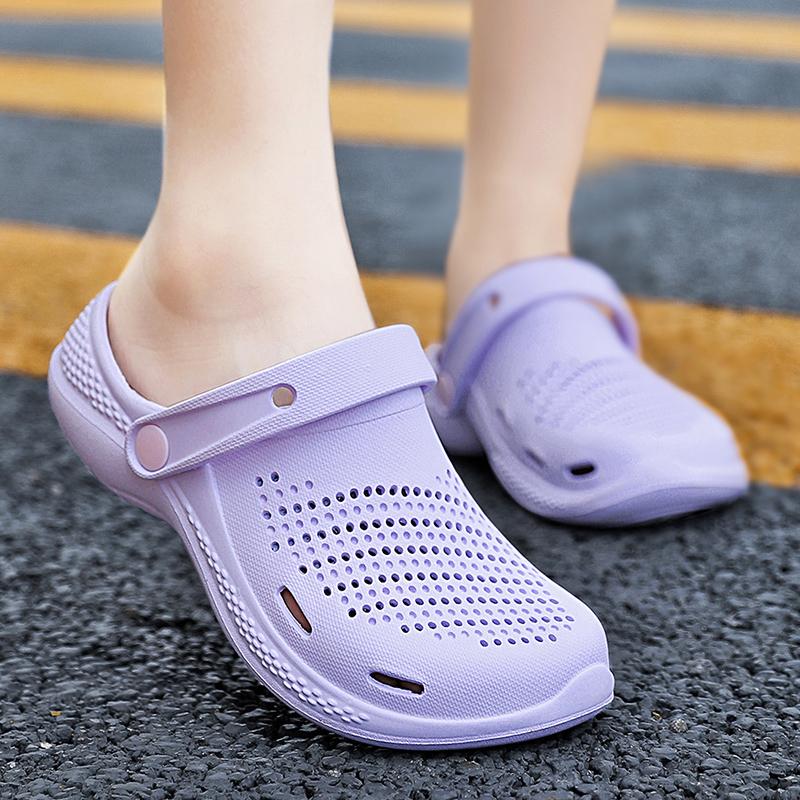 Модные мужские сандалии с амортизацией 2025, садовая обувь, высококачественные эластичные амортизирующие сандалии, пляжная обувь, уличные сандалии на платформе