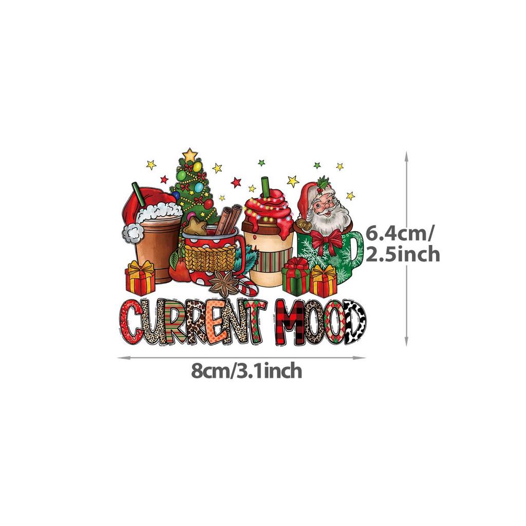 Рождественские нашивки, зимние наклейки, художественные ремесла, глажка одежды, аппликация, термоклейкая передача, аксессуары «сделай сам», утюг на переносе, подарок