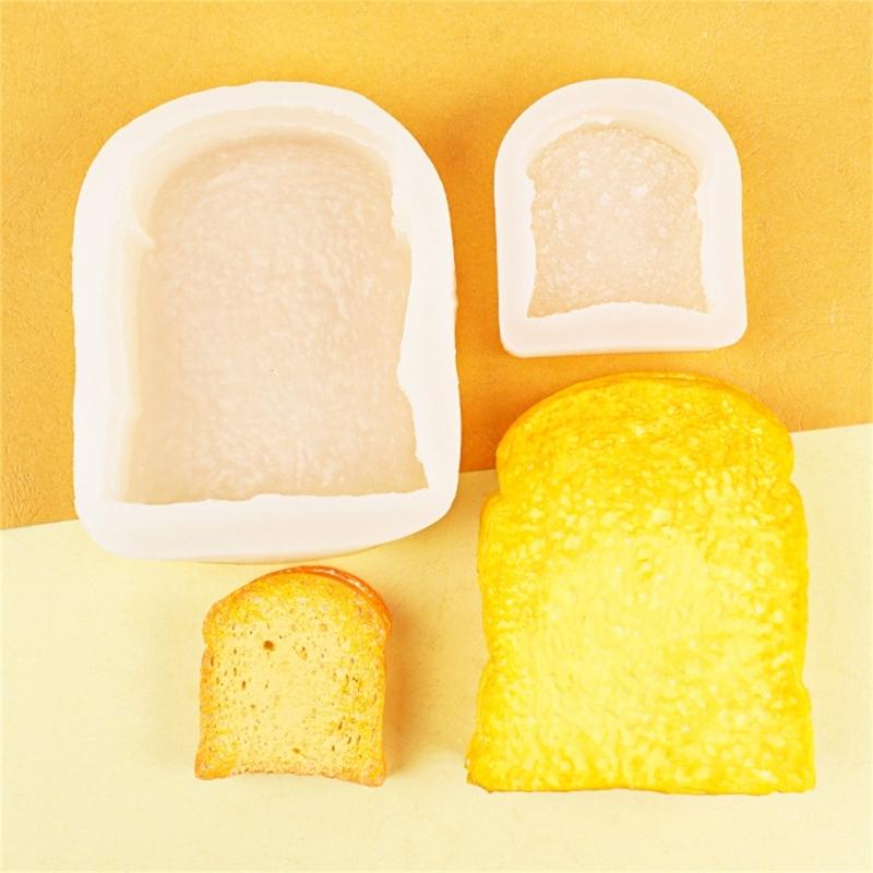 Sliced Toast Bread Silicone Mold DIY Cake Pastry Baking Mold Cake Decorating Tool for Making Chocolate Fondant Nonstick