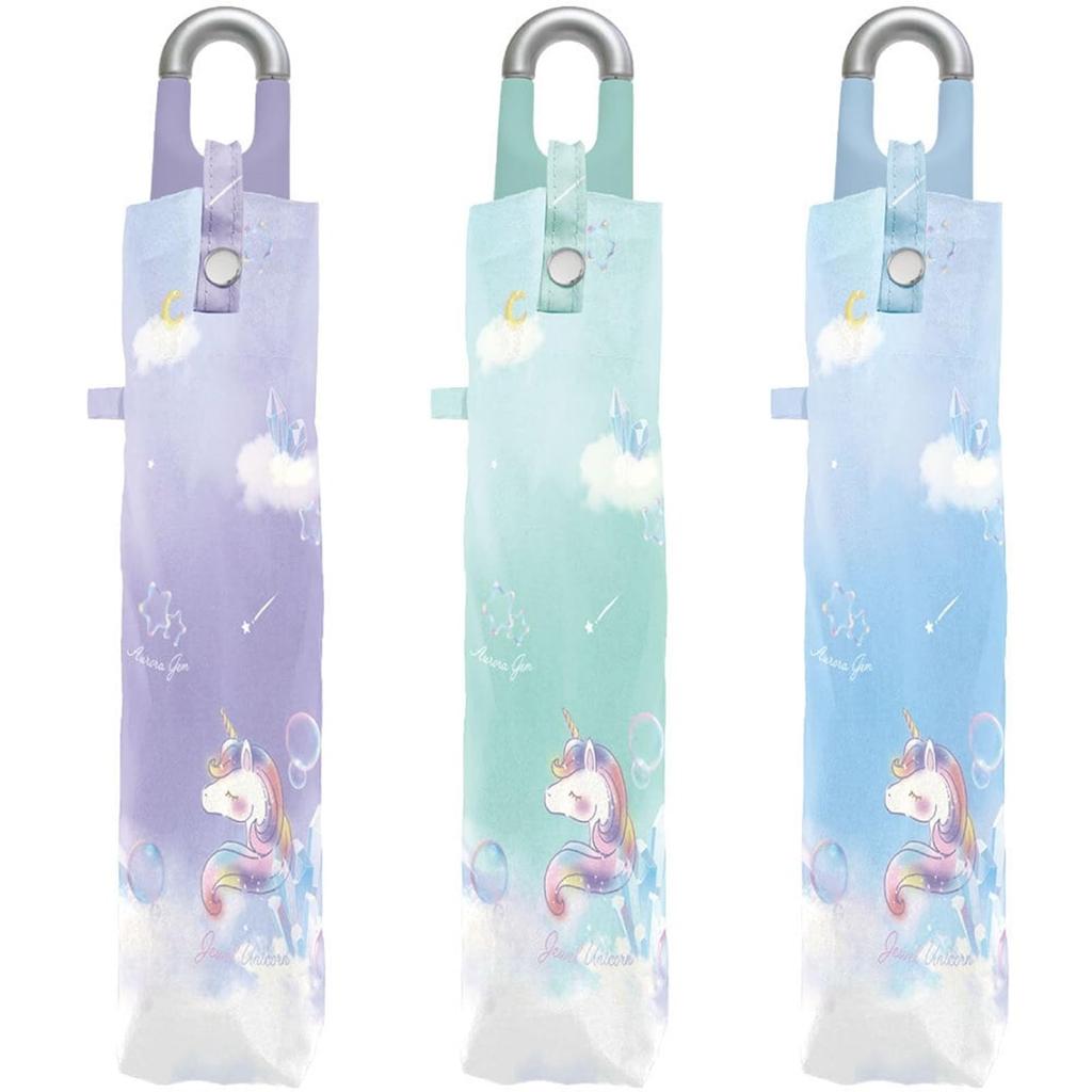 Складной зонт для рук Rib Легко открывается и складывается Angel Unicorn Children, Открытый, Легкий, 50 см, Закрытый, Зонт для девочек, ki-200 (Саксофон)