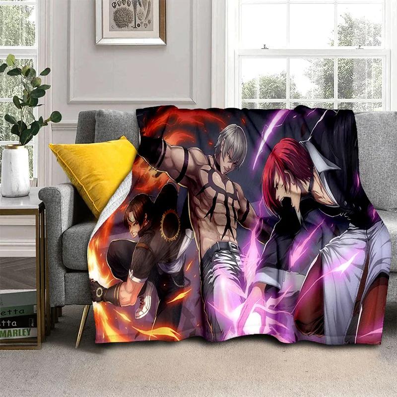 Retro Game King of Fighters Gamer Blanket,Soft Throw Blanket for Home Bedroom Bed Sofa Picnic Travel Office Cover Blanket Kids